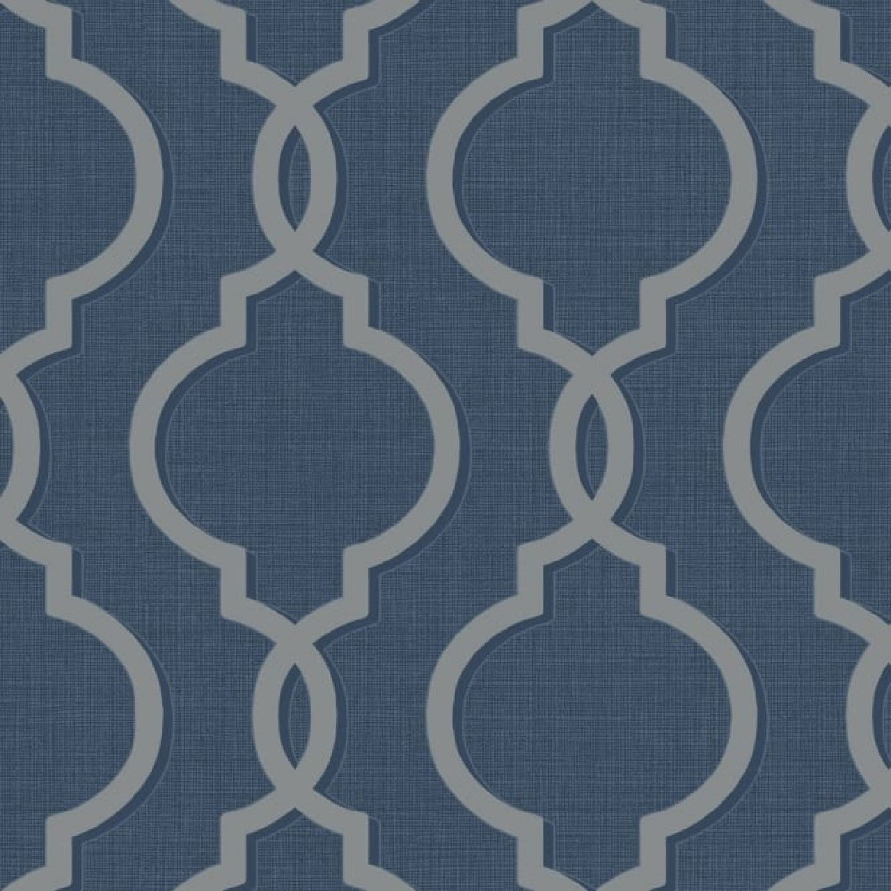 65493 Laticia Navy Trellis Wallpaper By Holden DŽcor