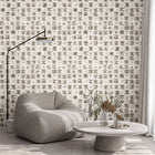 65767 Felino Dark Linen Cerra Wallpaper by Galerie - Room