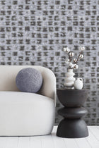 65768 Felino Blue Grey Cerra Wallpaper by Galerie - Room