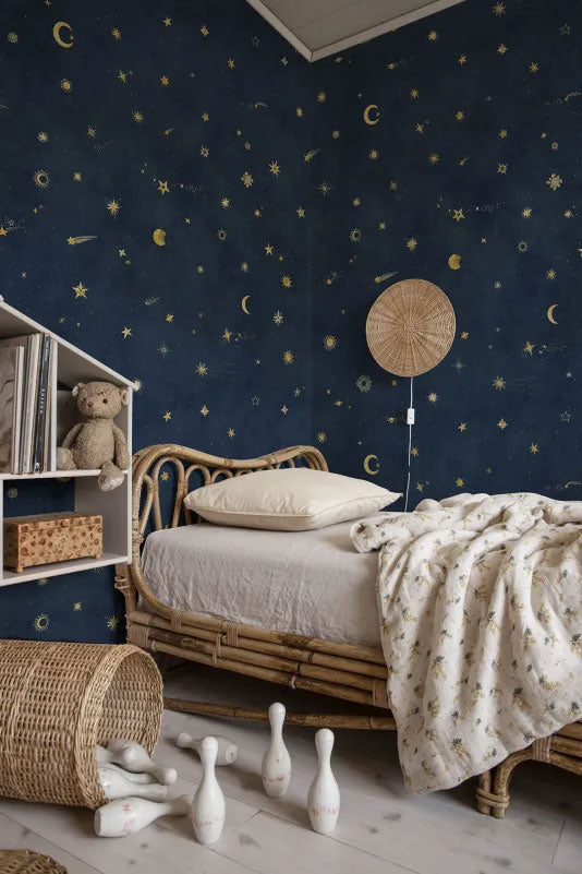 659-96 Petrol Starry Sky Sandberg Edition Mural by Sandberg