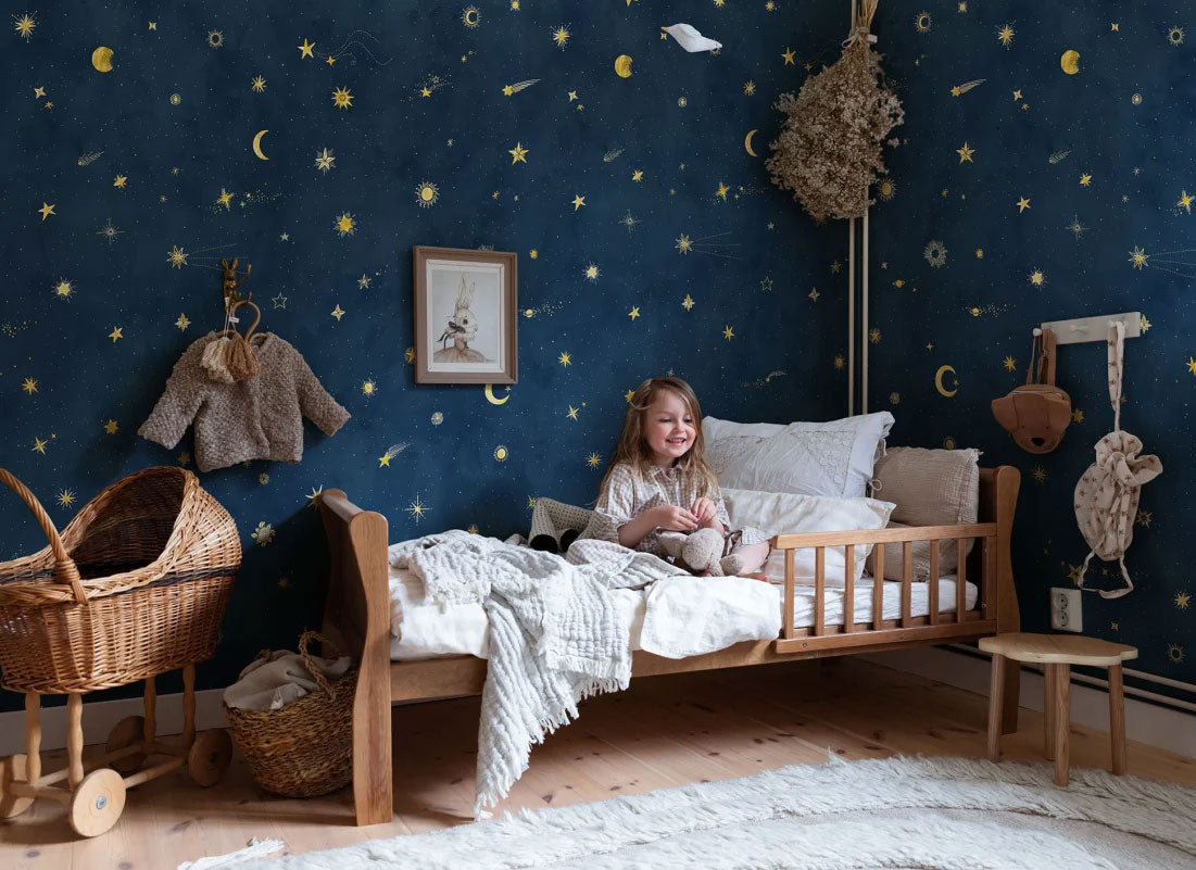 659-96 Petrol Starry Sky Sandberg Edition Mural by Sandberg