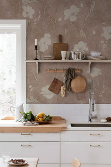 660-24 Blush Poppy Sandberg Edition Mural by Sandberg
