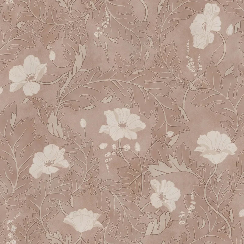 660-24 Blush Poppy Sandberg Edition Mural by Sandberg