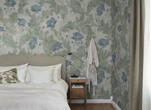 660-38 Garden Green Poppy Sandberg Edition Mural by Sandberg