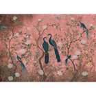 Edo Pink Random Chinoiseries II Mural by Coordonné (400x280cm)