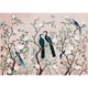 Edo Subtle Pink Random Chinoiseries II Mural by Coordonné (400x280cm)