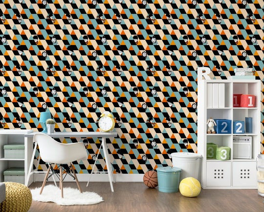 662402 Ryan's World Beano Colour Block Wallpaper by Arthouse