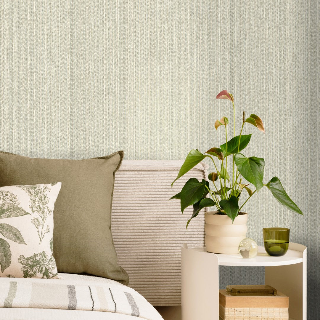 66272 Kilim Duck Egg Wallpaper by Holden Decor