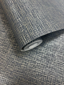 66291 Brocade Navy Wallpaper by Holden Decor