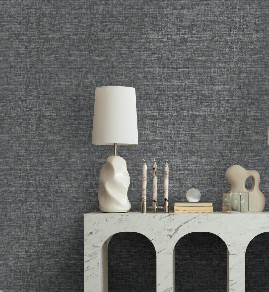 66291 Brocade Navy Wallpaper by Holden Decor