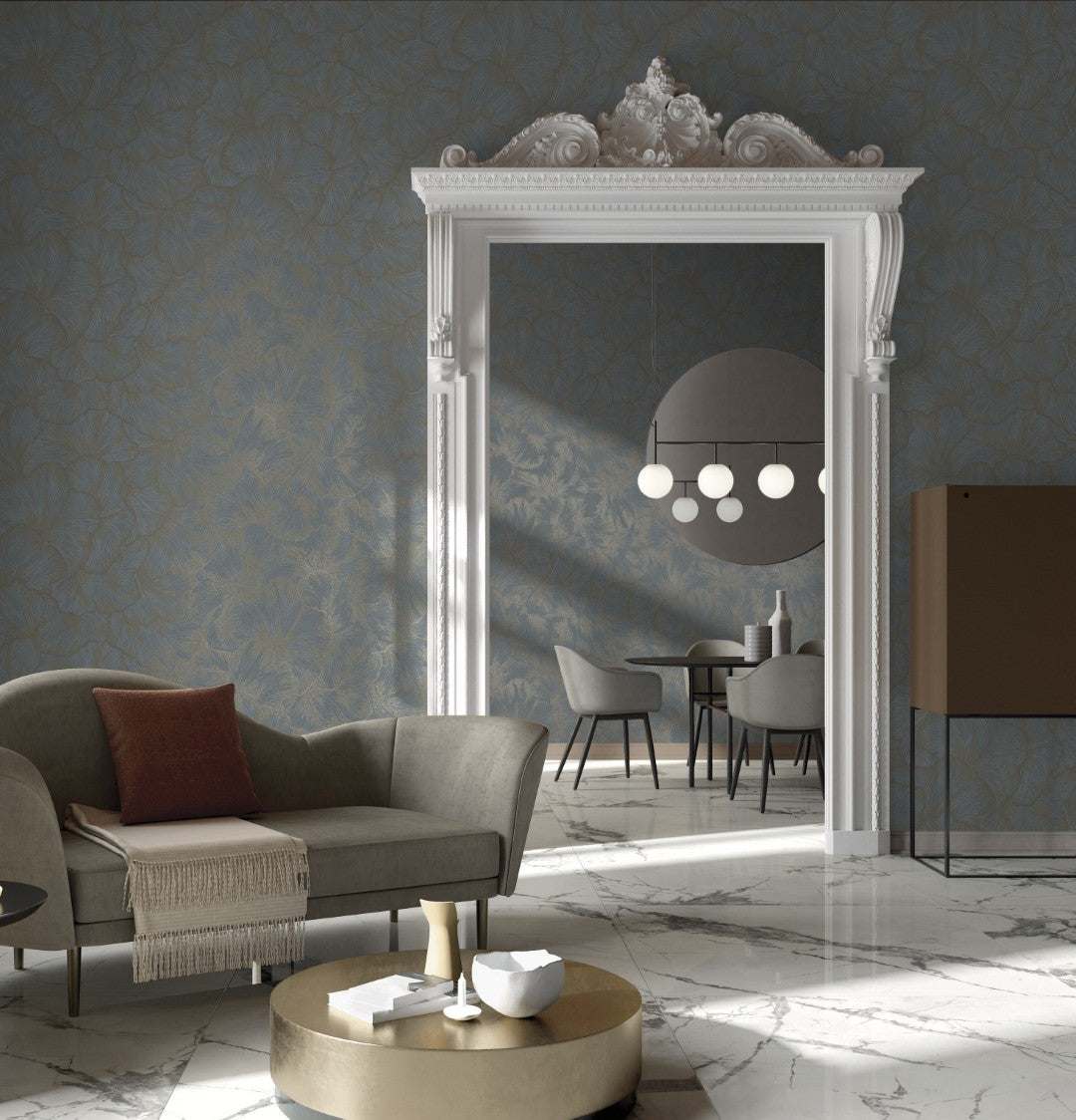 66311 Suzani Blue Wallpaper by Holden Decor