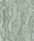 66330 Thassos Marble Duck Egg Wallpaper by Holden Decor