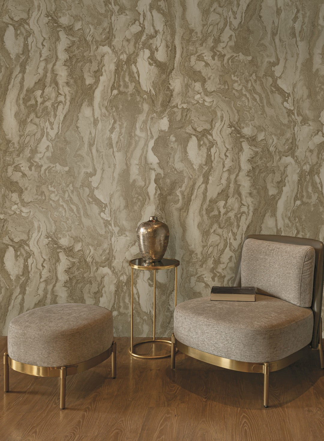 66331 Thassos Marble Beige Wallpaper by Holden Decor