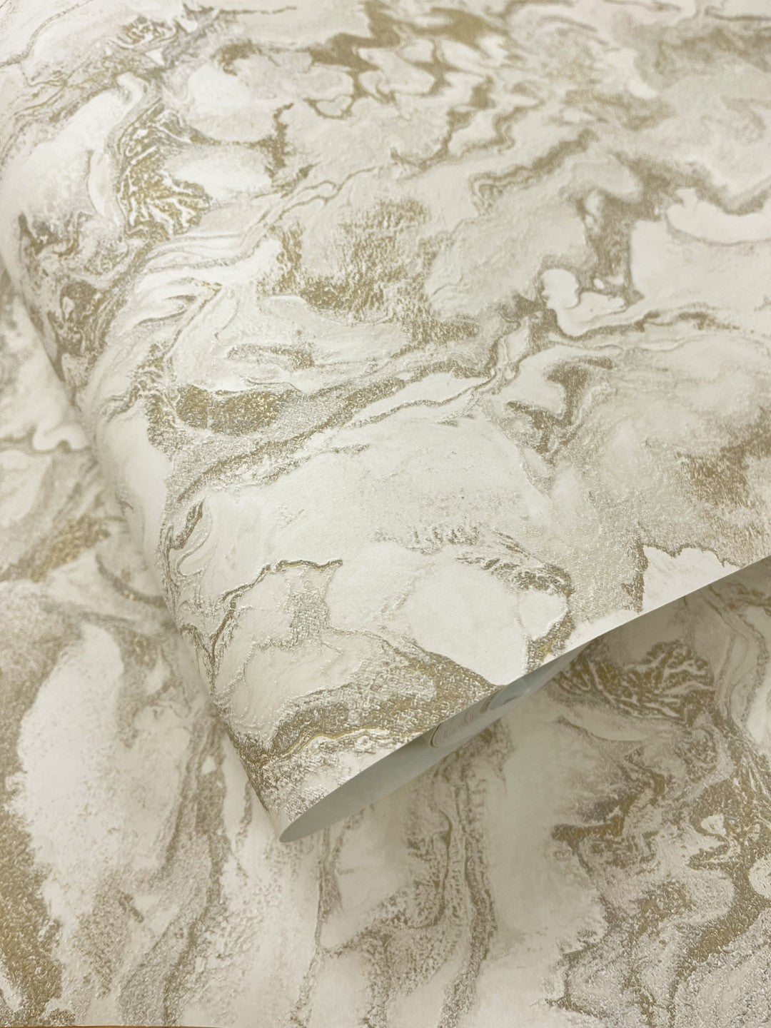 66332 Thassos Marble Cream Wallpaper by Holden Decor