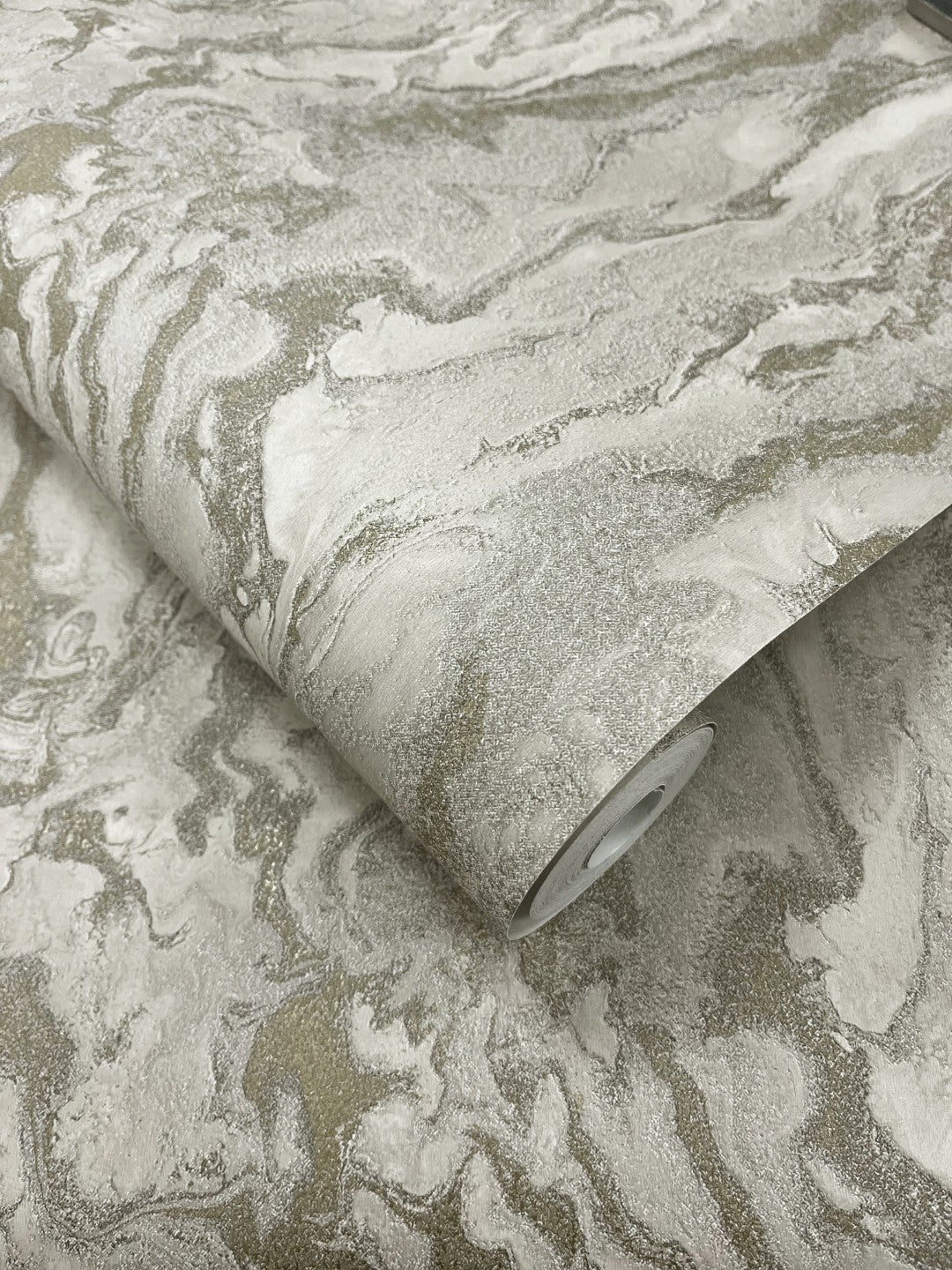 66333 Thassos Marble Grey Wallpaper by Holden Decor