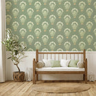 6655 Tortoise & Hare Sage Wallpaper by Belgravia
