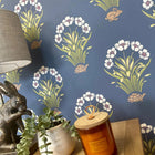 6656 Tortoise & Hare Blue Wallpaper by Belgravia