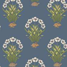 6656 Tortoise & Hare Blue Wallpaper by Belgravia