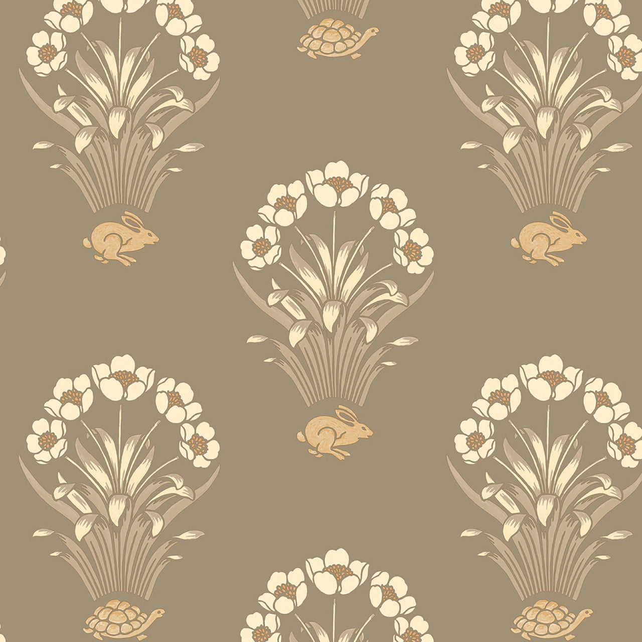 6657 Tortoise & Hare Beige Wallpaper by Belgravia