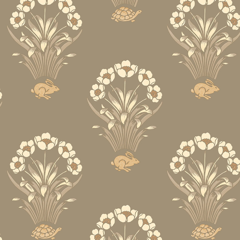6657 Tortoise & Hare Beige Wallpaper by Belgravia