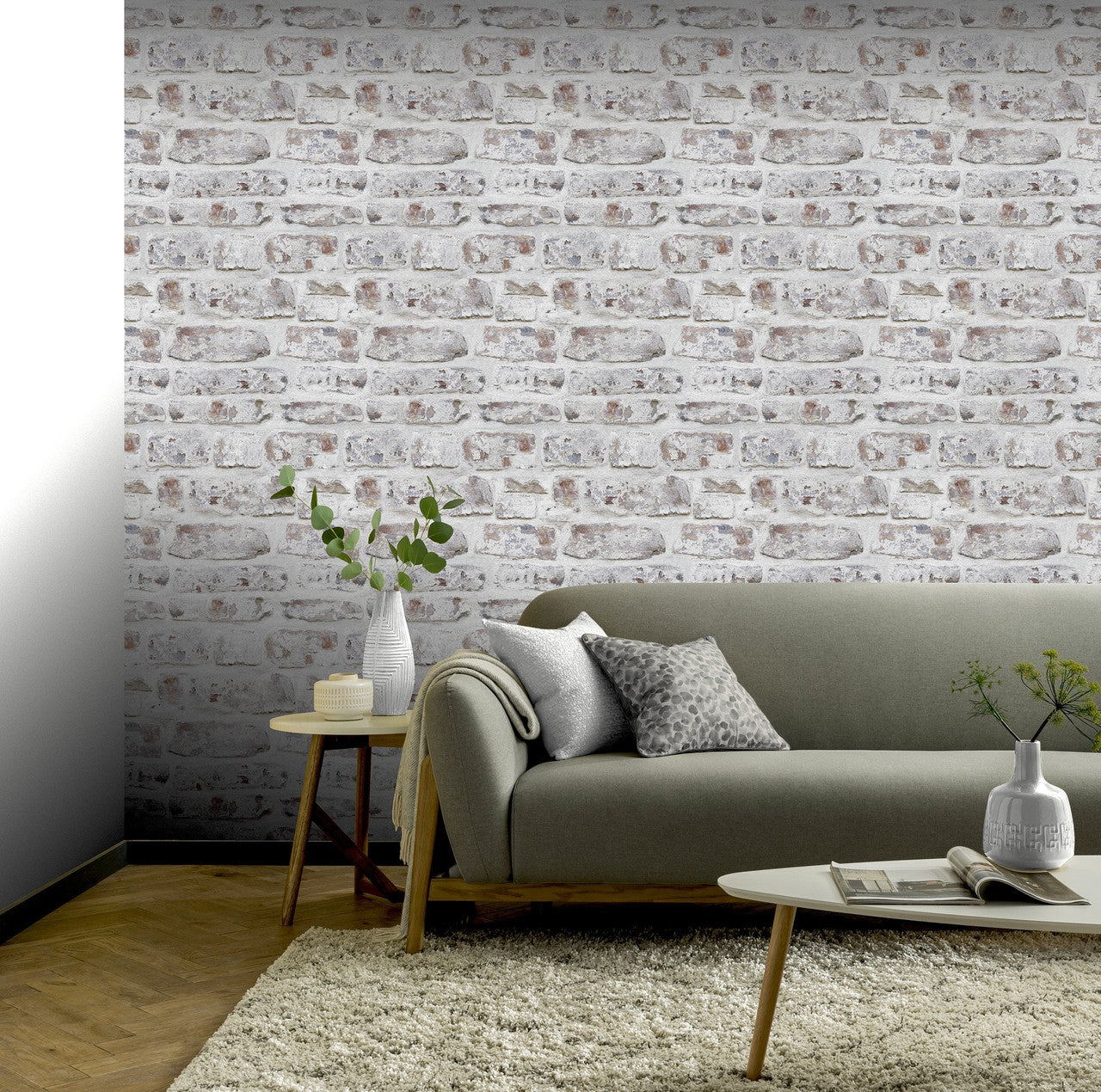 671100 VIP Whitewash Brick Wallpaper By Arthouse