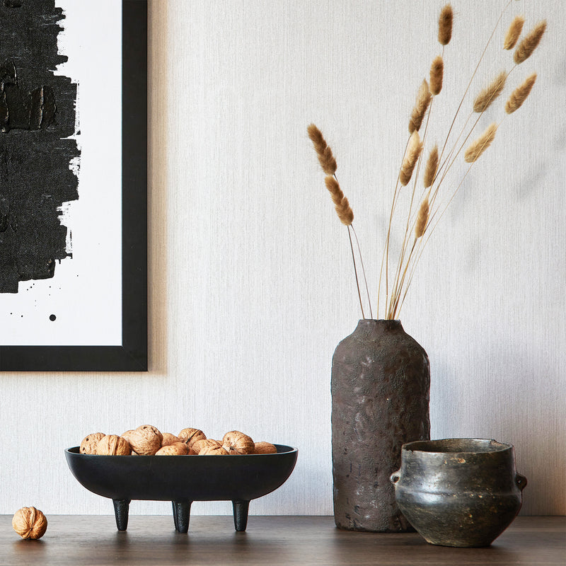 6785-50 Plain Modern Home White and Pearl Wallpaper By Galerie