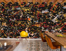 6800111 Jackson Black Random Papers II Mural by Coordonné