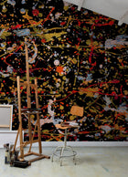 6800111 Jackson Black Random Papers II Mural by Coordonné