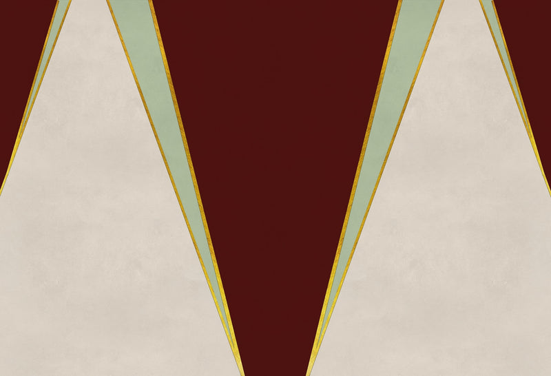 6800202 Geometric Mountain Nude Random Papers II Mural by Coordonné