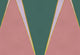 Geometric Mountain Strawberry Random Papers II Mural by Coordonné
