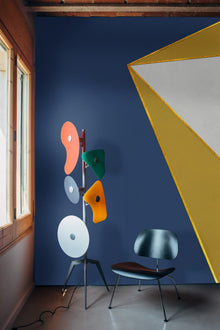 6800206 Ray Dark Blue Random Papers II Mural by Coordonné