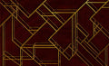 L Geometric Wine Mural by Coordonné