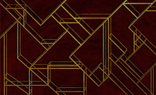 6800208 L Geometric Wine Random Papers II Mural by Coordonné