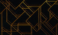 L Geometric Black Mural by Coordonné