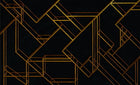 6800209 L Geometric Black Random Papers II Mural by Coordonné