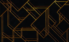 6800209 L Geometric Black Random Papers II Mural by Coordonné