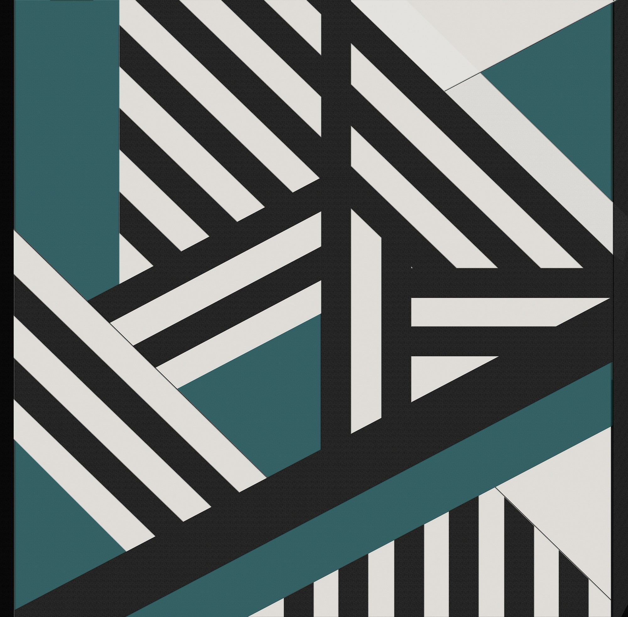 6800214 Inter Wall Emerald Random Papers II Mural by Coordonné