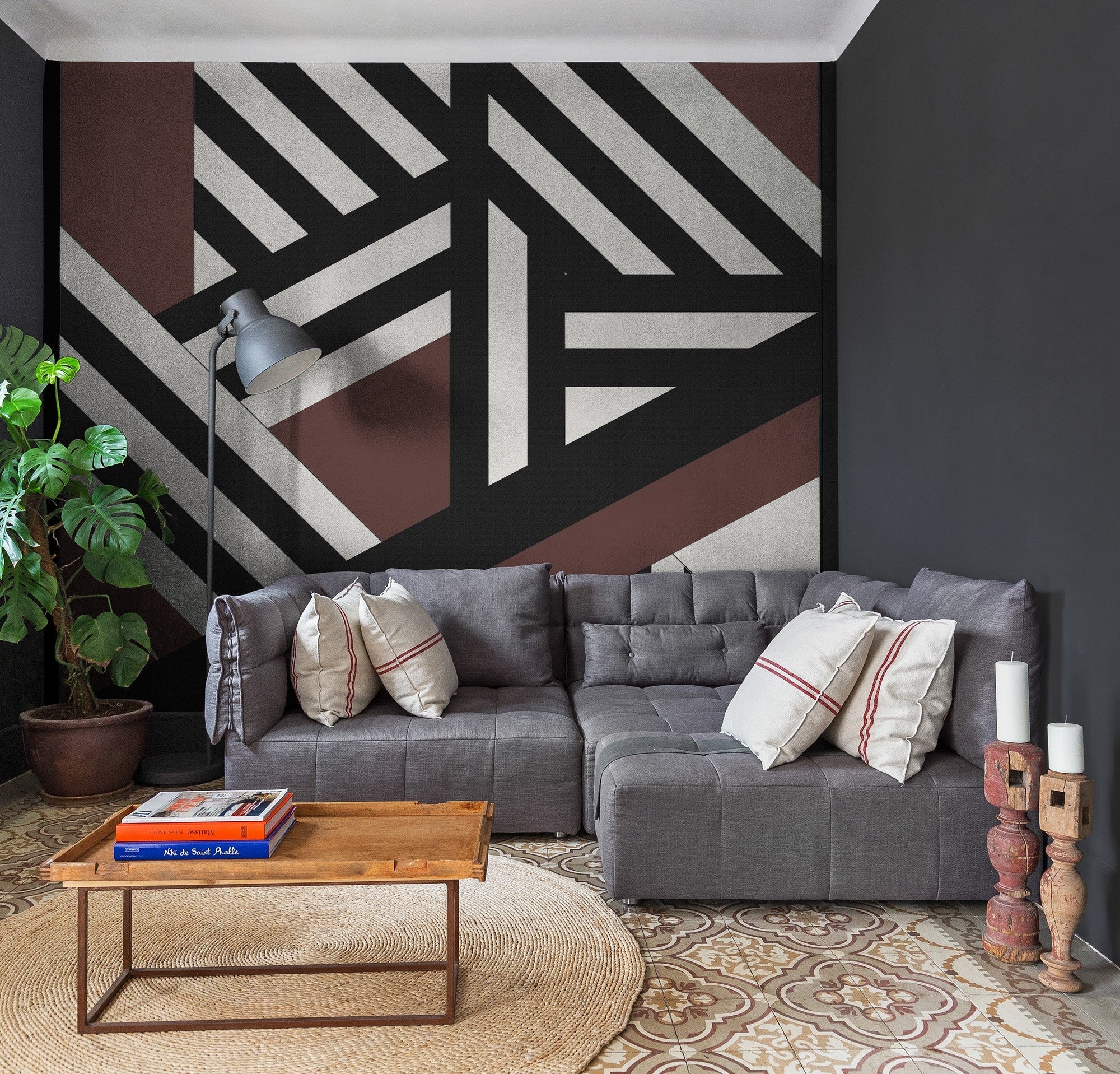 6800215 Inter Wall Wine Random Papers II Mural by Coordonné