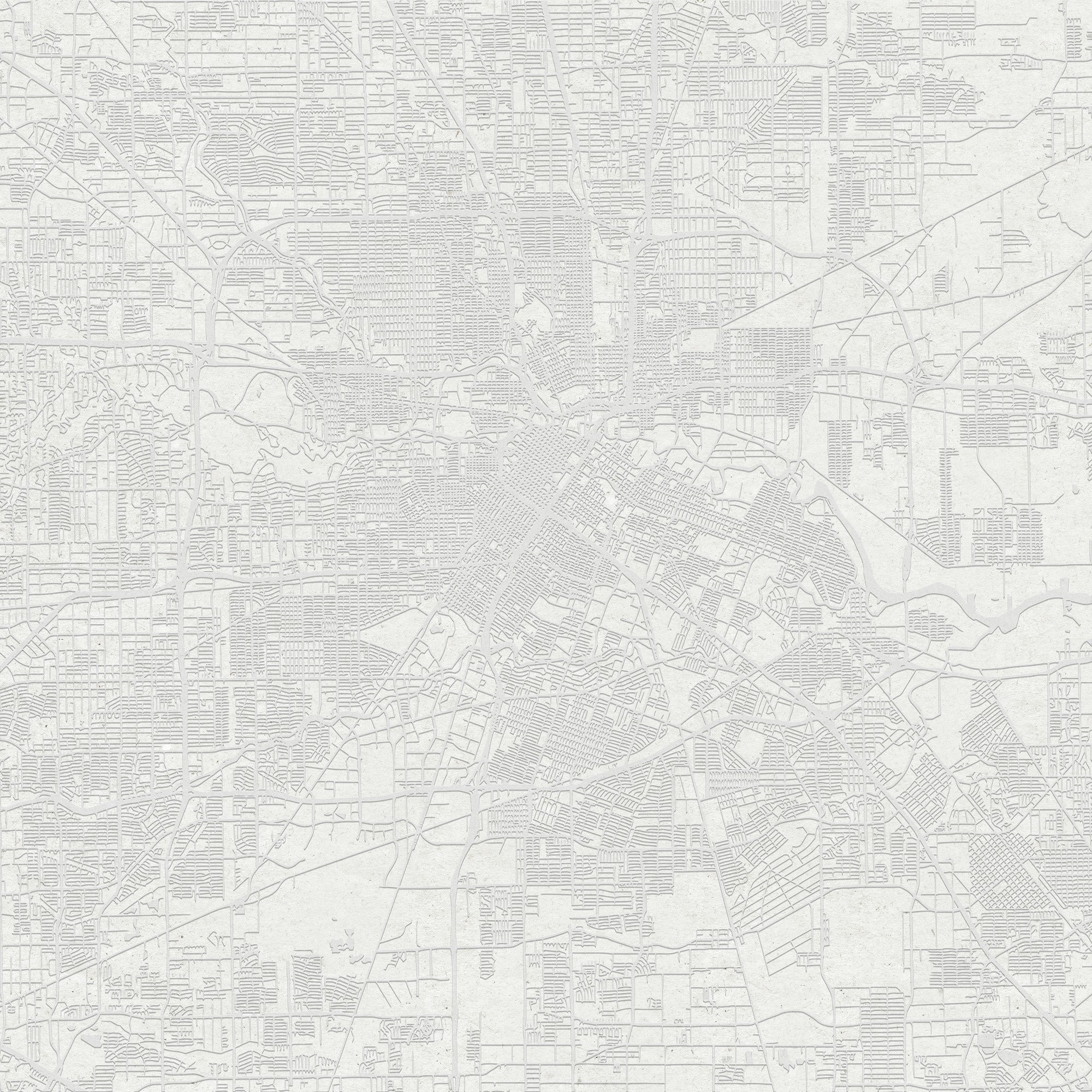 6800302 Urban Map White Random Papers II Mural by Coordonné