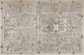 Old Beijing Map Papyrus Random Papers II Mural by Coordonné