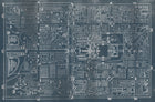 6800304 Old Beiging Map Dark Blue Random Papers II Mural by Coordonné