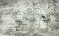 Old Map Blue Mural by Coordonné