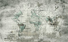 6800305 Old Map Blue Random Papers II Mural by Coordonné