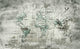 Old Map Blue Random Papers II Mural by Coordonné