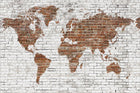 6800309 Bricks Map White Random Papers II Mural by Coordonné