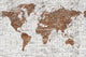Bricks Map White Random Papers II Mural by Coordonné