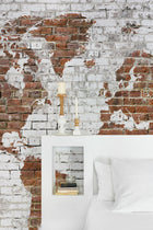 6800309 Bricks Map White Random Papers II Mural by Coordonné