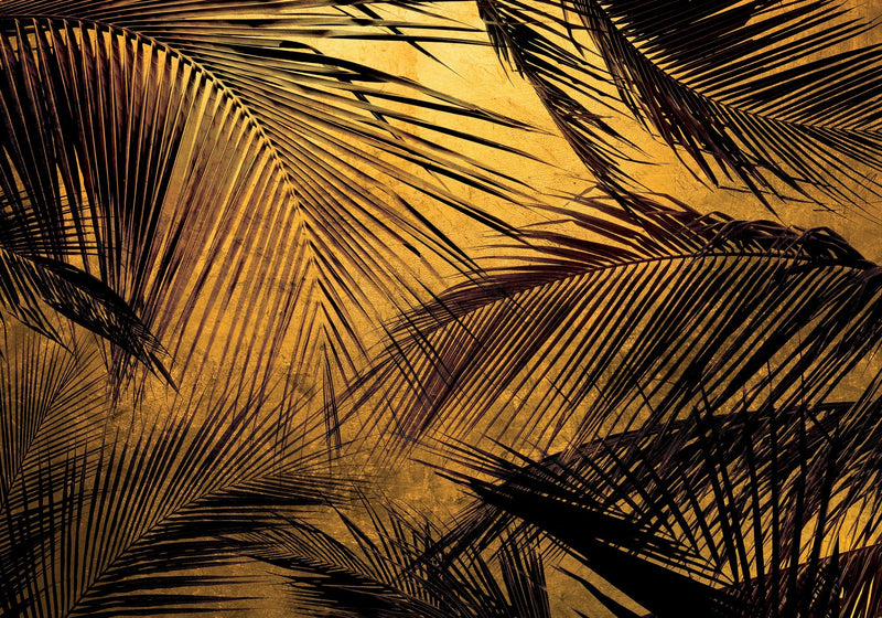 6800401 Palms Gold Random Papers II Mural by Coordonné