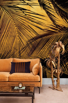 6800401 Palms Gold Random Papers II Mural by Coordonné