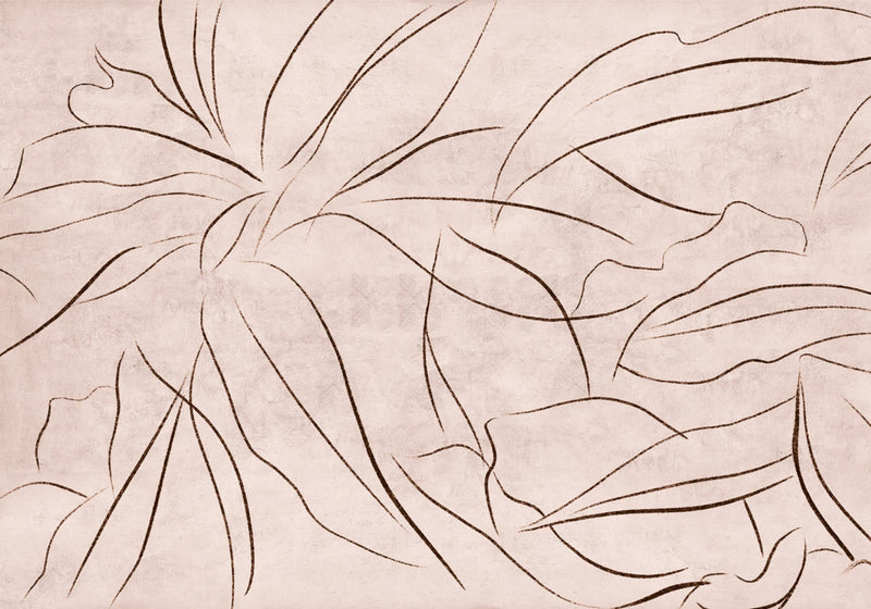 6800407 Abstract Flora Rose Random Papers II Mural by Coordonné